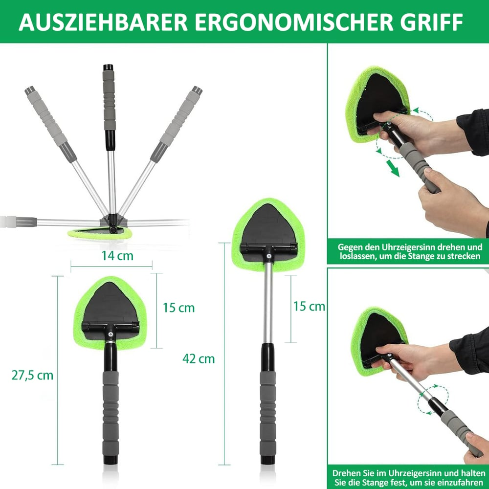 Mikrofaser-Reinigungstuch (Einziehbarer Griff)