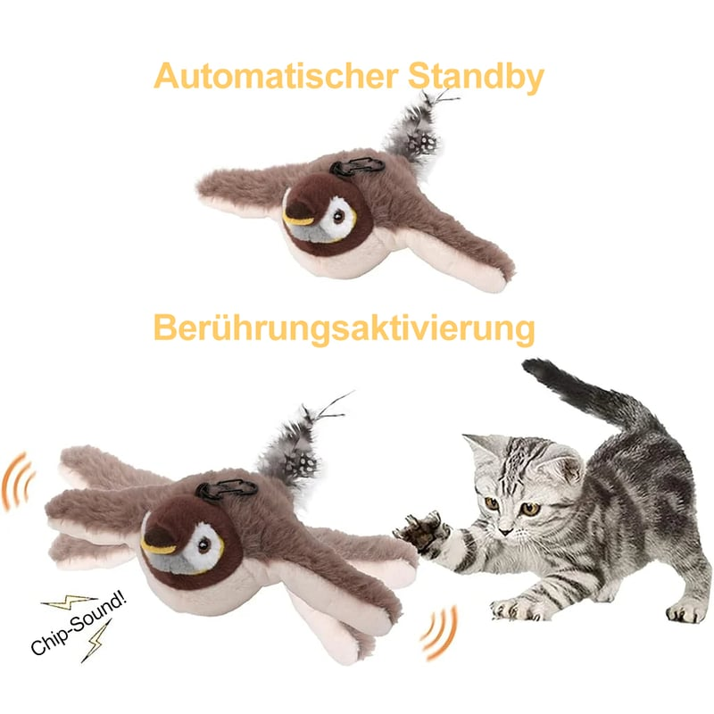 Katzenspielzeug „Flappendes Vogel“