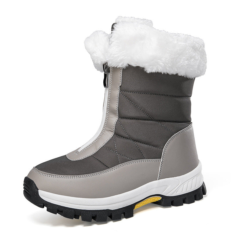 Warme Plüsch-Schneestiefel