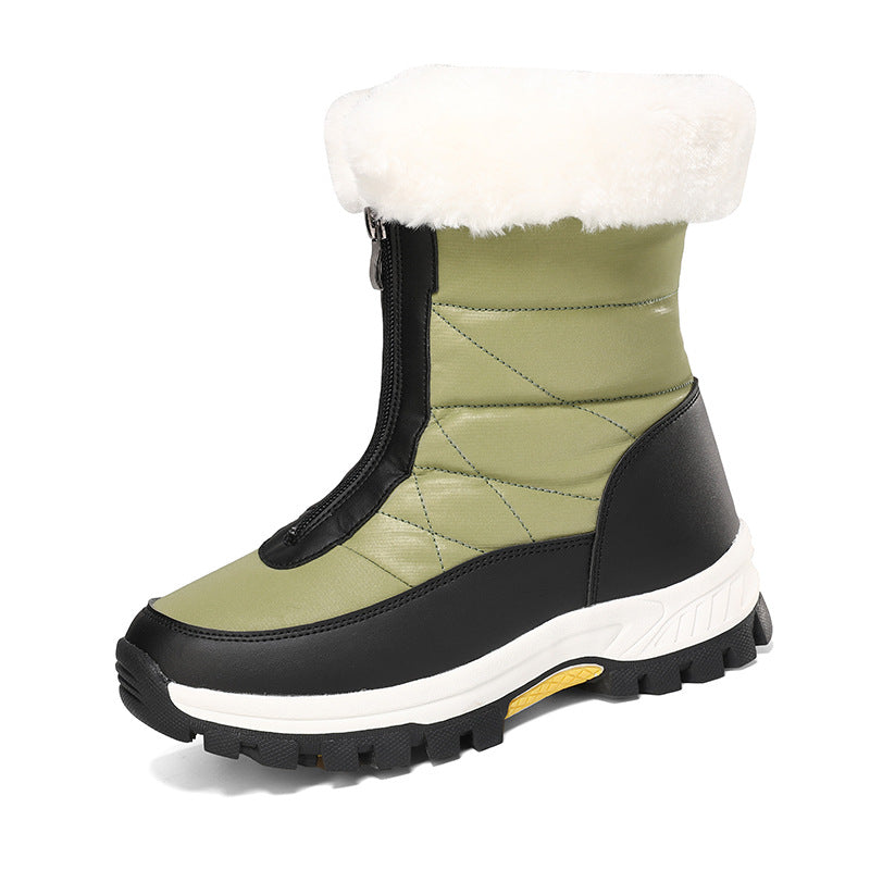 Warme Plüsch-Schneestiefel