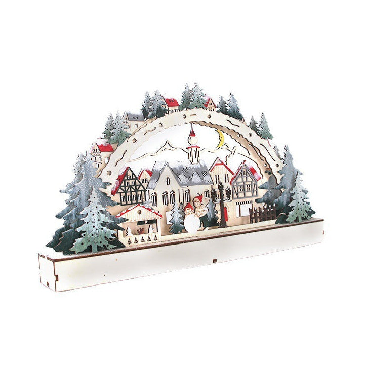 LED-Ornamente „Weihnachtsdorf“