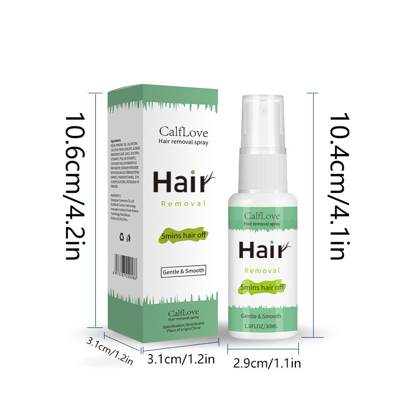 Sanftes Haarentfernungsspray