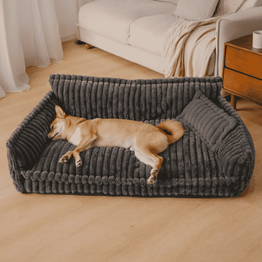 Großes Waschbares Flauschiges Hundebett – Snoozy Dream