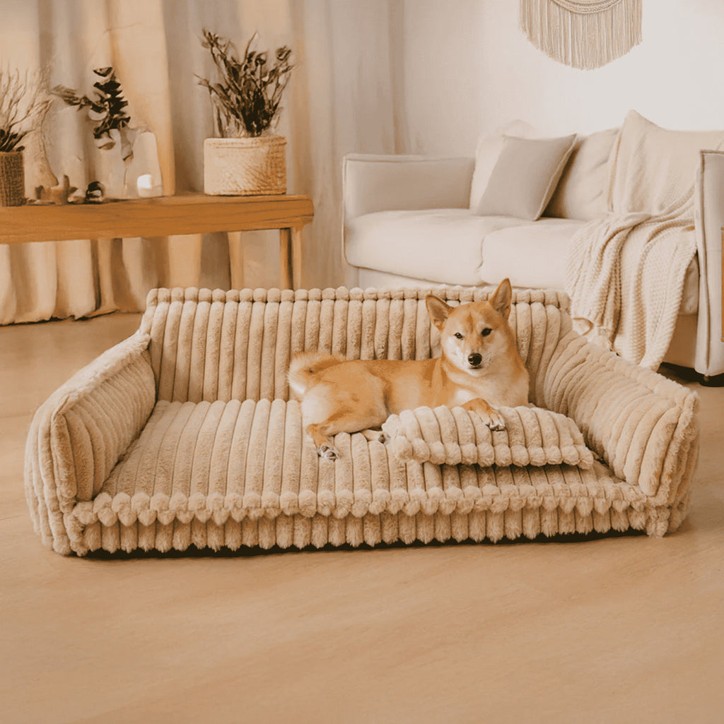 Großes Waschbares Flauschiges Hundebett – Snoozy Dream