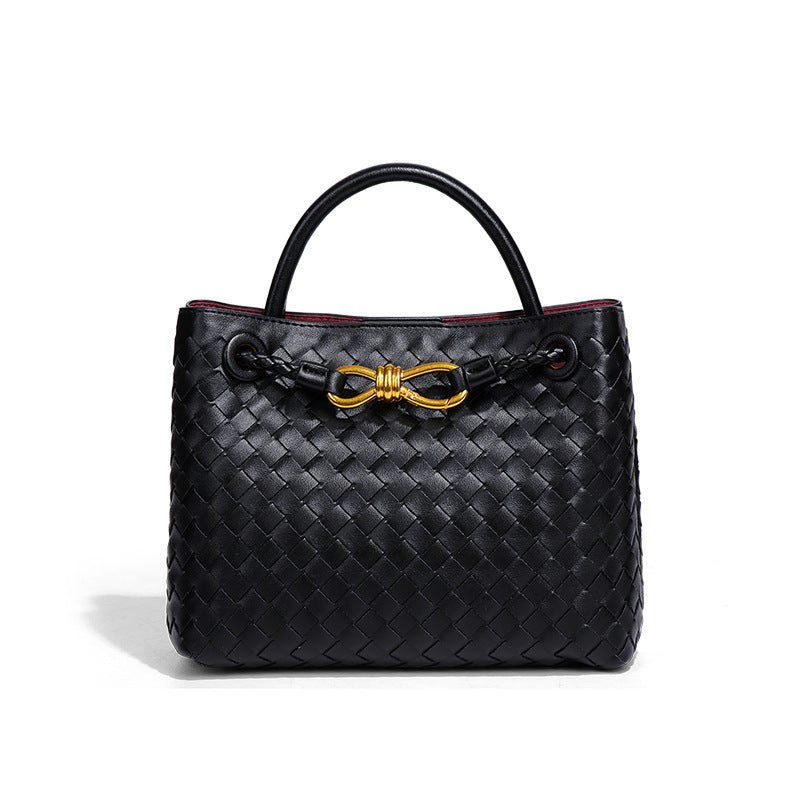 Gewebte Handtasche mit großem Fassungsvermögen