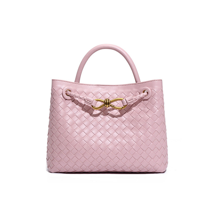 Gewebte Handtasche mit großem Fassungsvermögen