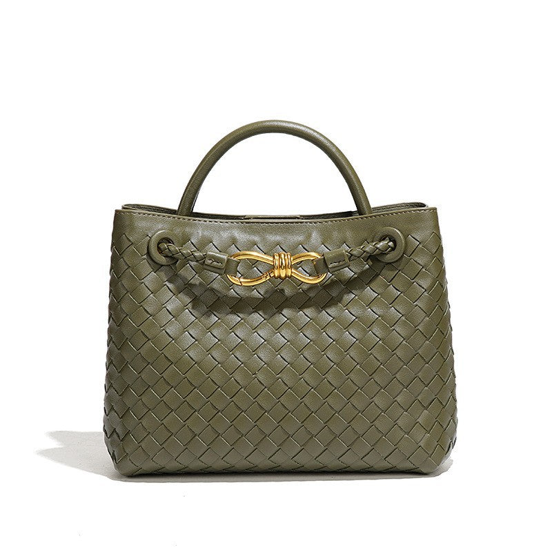 Gewebte Handtasche mit großem Fassungsvermögen