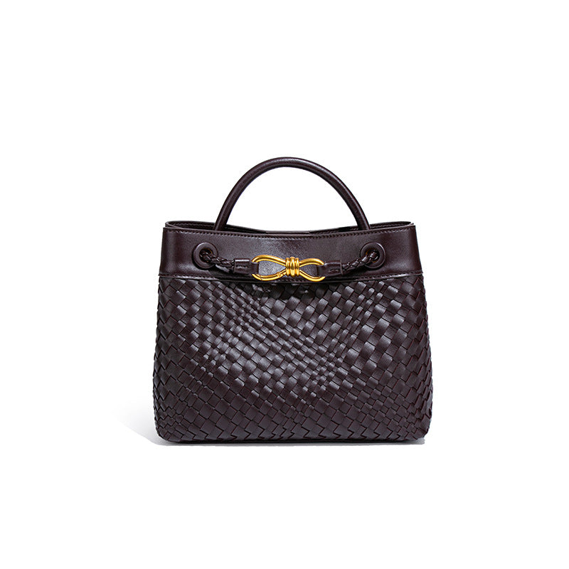 Gewebte Handtasche mit großem Fassungsvermögen