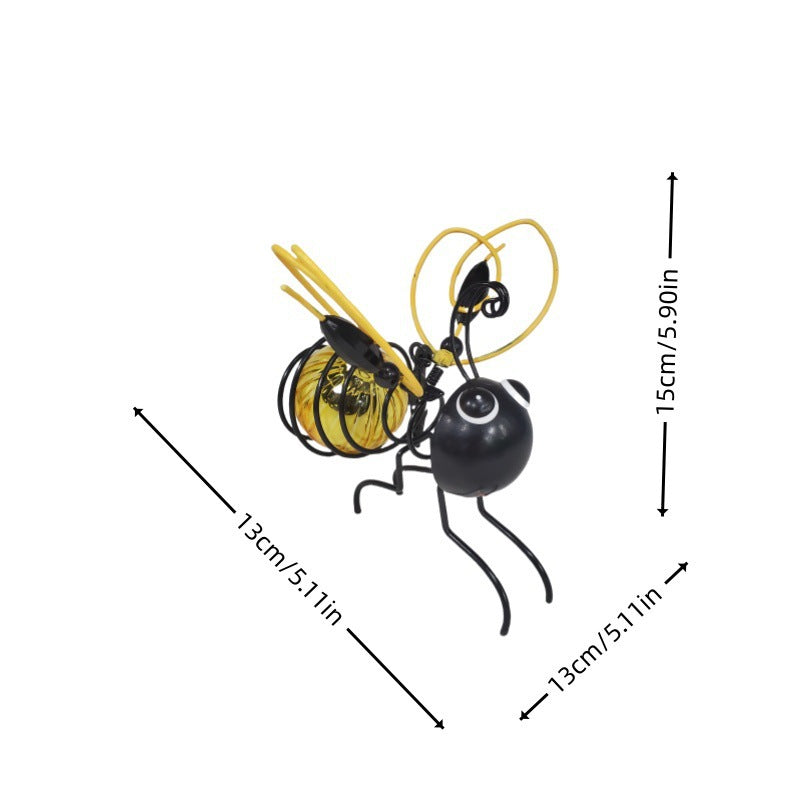 Solar-Hängeleuchte in Bienenform