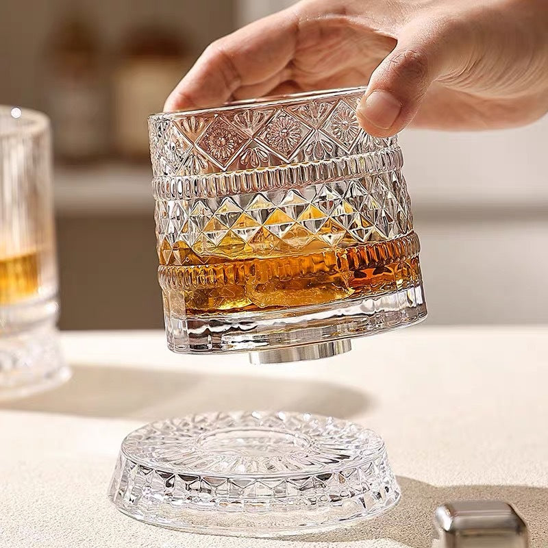 360° Rotatable Whisky Glass Mug