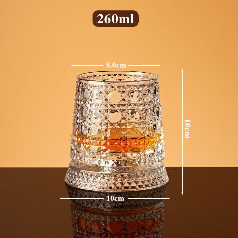 360° Rotatable Whisky Glass Mug