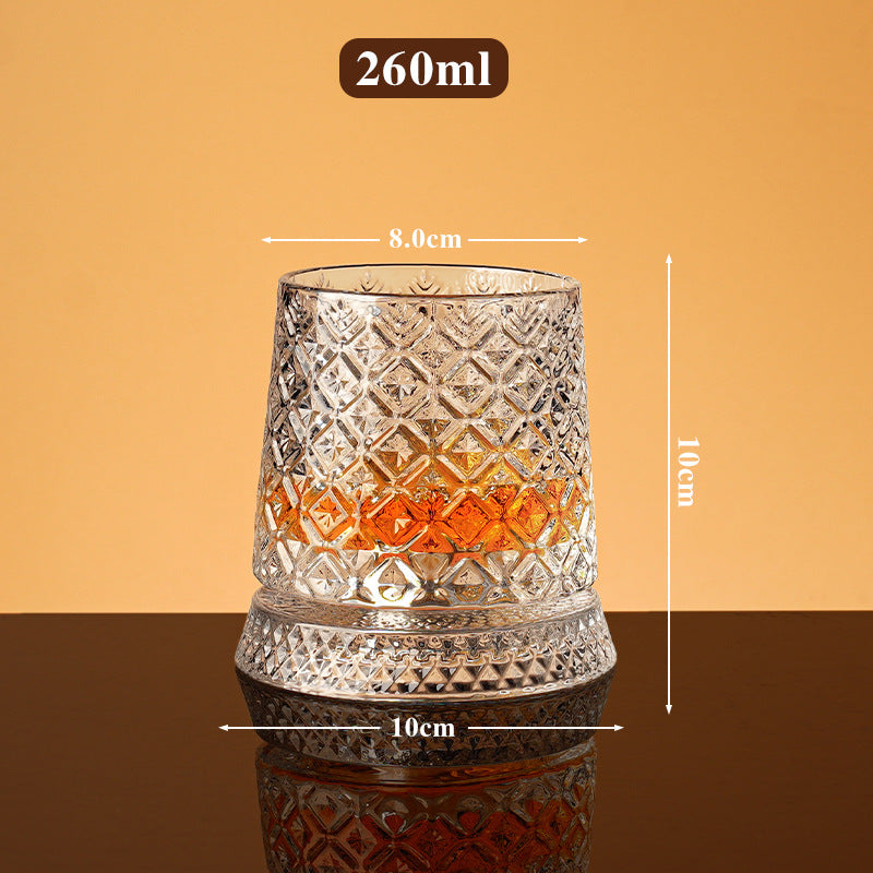 360° Rotatable Whisky Glass Mug