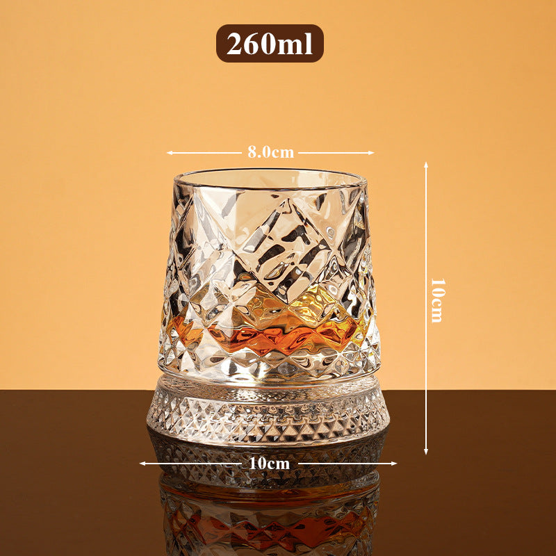 360° Rotatable Whisky Glass Mug