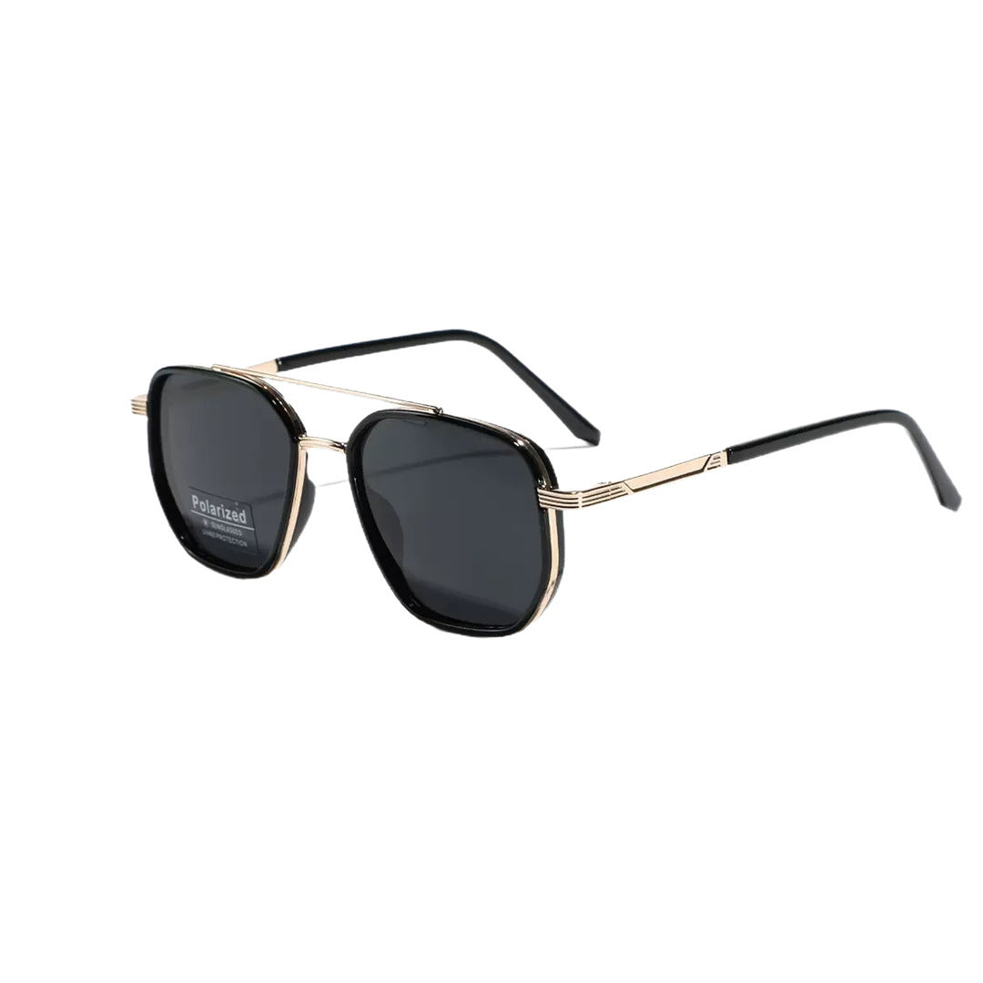 Sonnenbrille mit geometrischem Rahmen