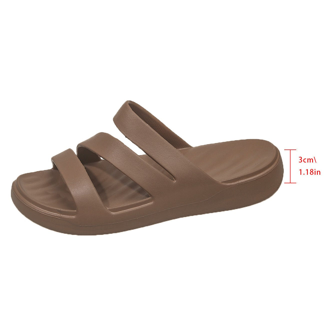 Weiche Flache Sandalen mit dicker Sohle