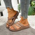 Weiche Flache Sandalen mit dicker Sohle