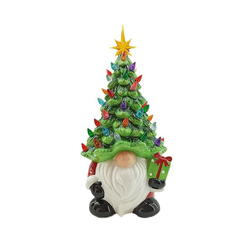 LED-Dekofigur „Tannenhut“ Santa