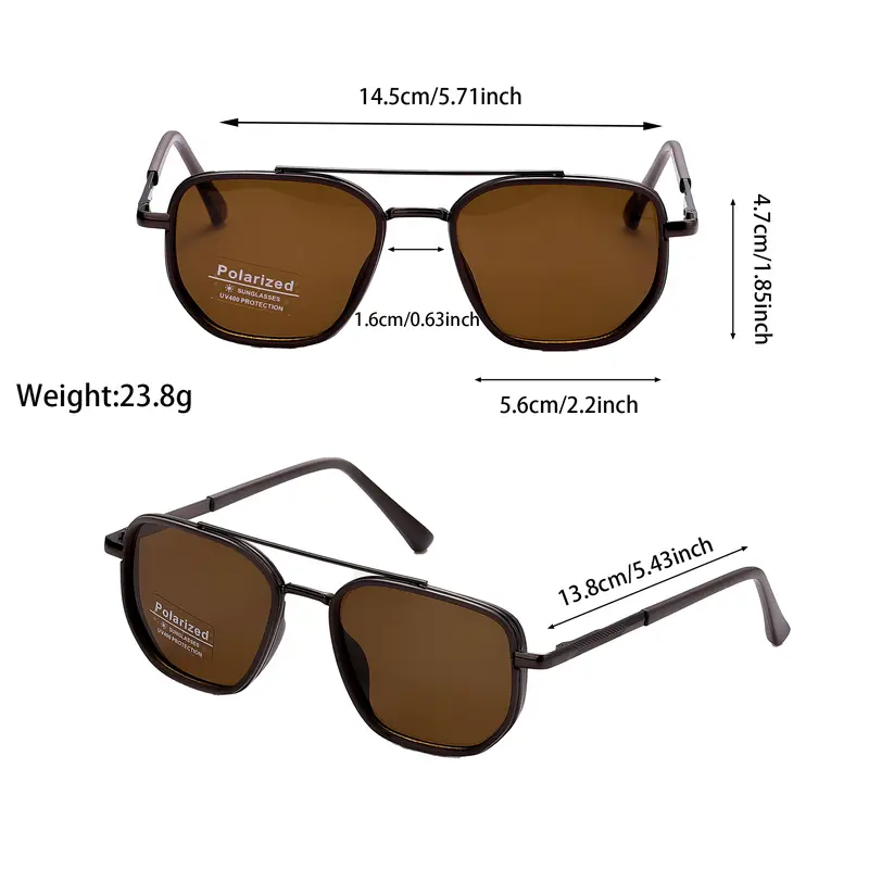 Sonnenbrille mit geometrischem Rahmen