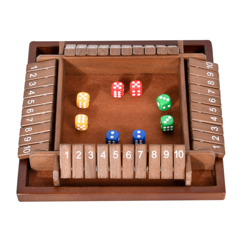 Holzwürfel-Brettspiel