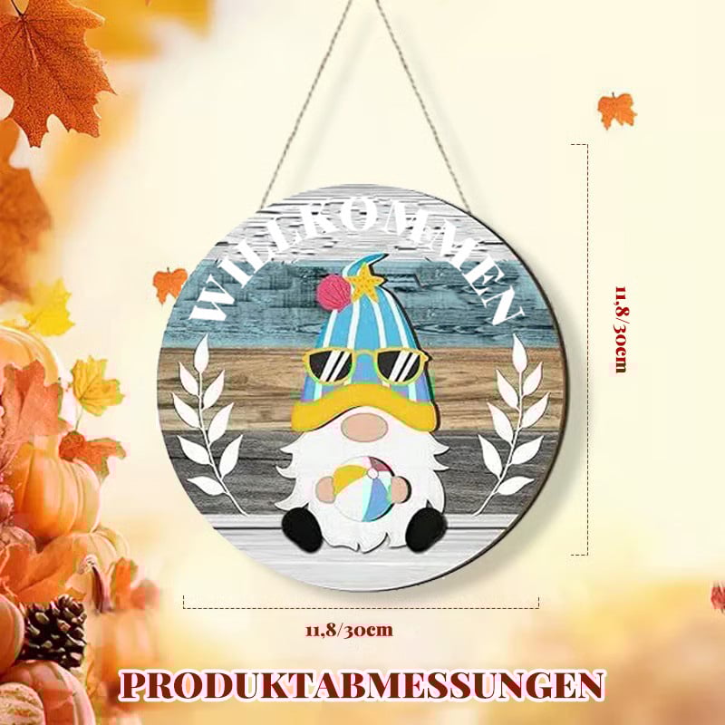 Austauschbares Holz-Willkommensschild