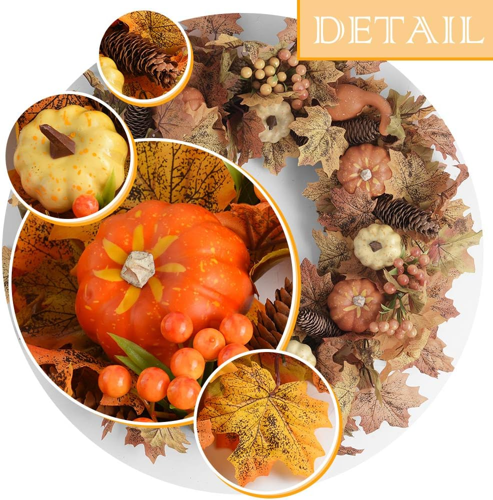 Deko-Kranz „Ahornblatt-Kürbis“