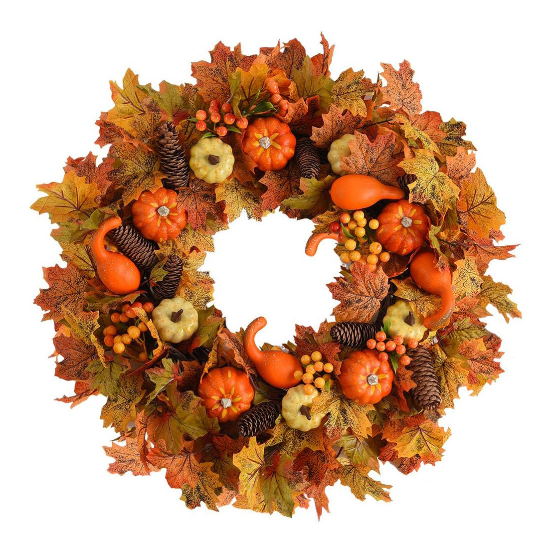 Deko-Kranz „Ahornblatt-Kürbis“