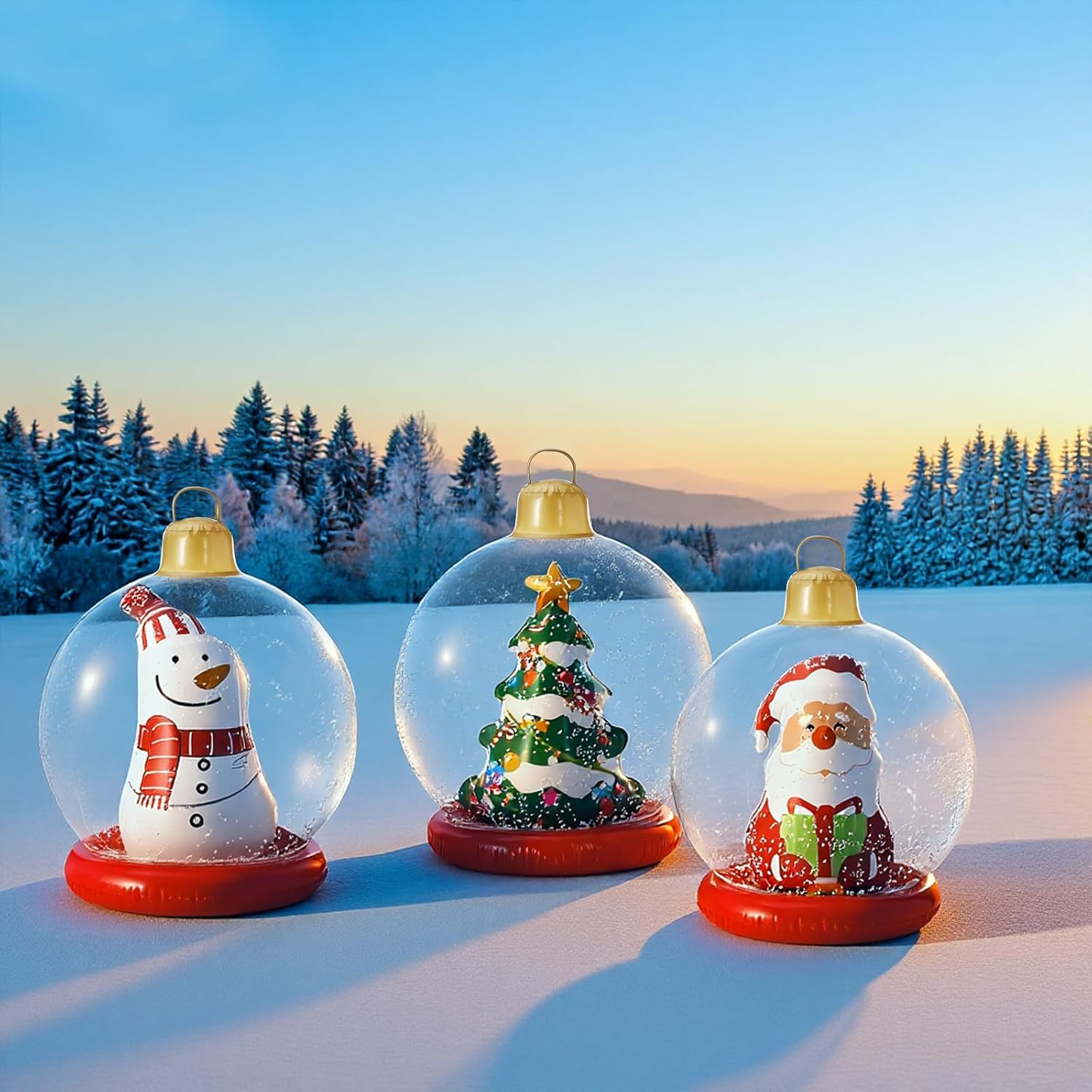 Aufblasbarer Weihnachtsball