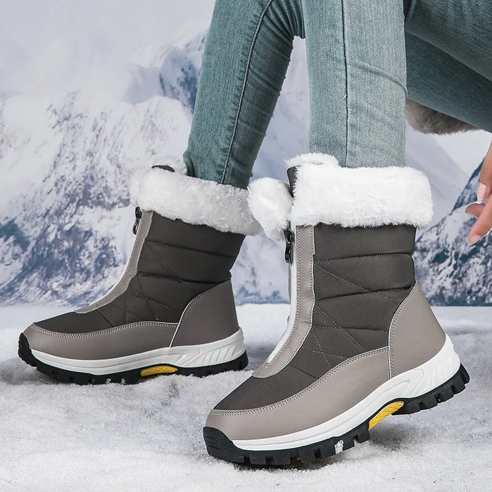 Warme Plüsch-Schneestiefel