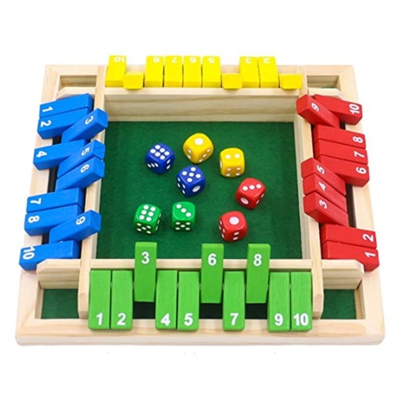 Holzwürfel-Brettspiel