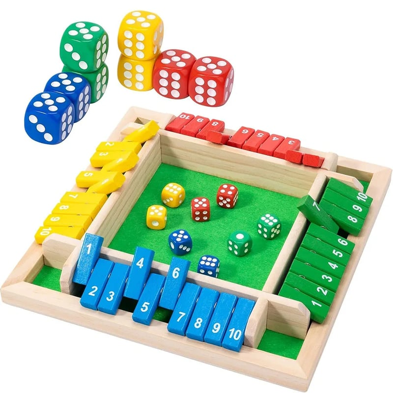 Holzwürfel-Brettspiel