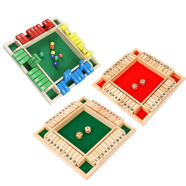 Holzwürfel-Brettspiel