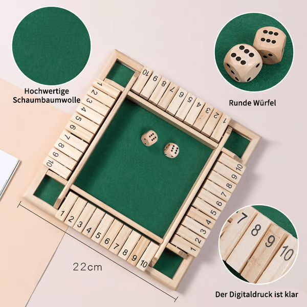 Holzwürfel-Brettspiel