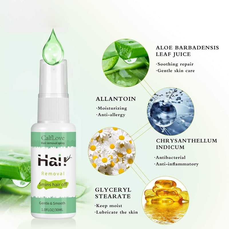 Sanftes Haarentfernungsspray