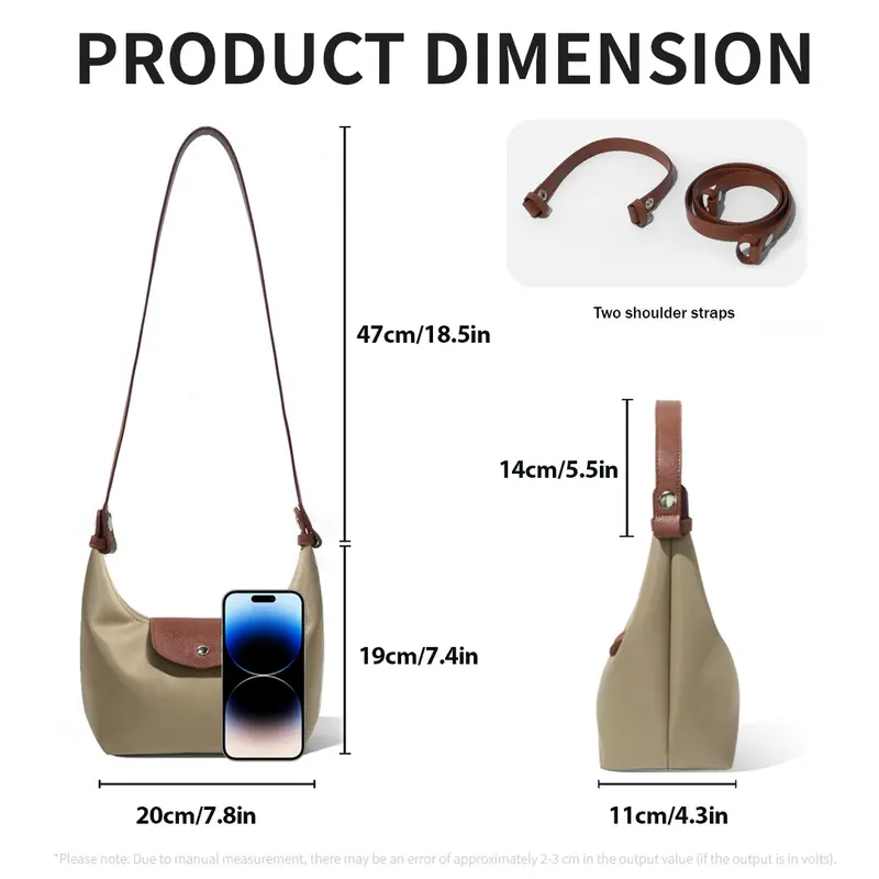 💗Heute 30% Rabatt💗Modische Leichte Halbmondtasche aus Nylon