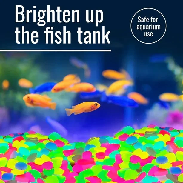 Im Dunkeln leuchtende Kieselsteine