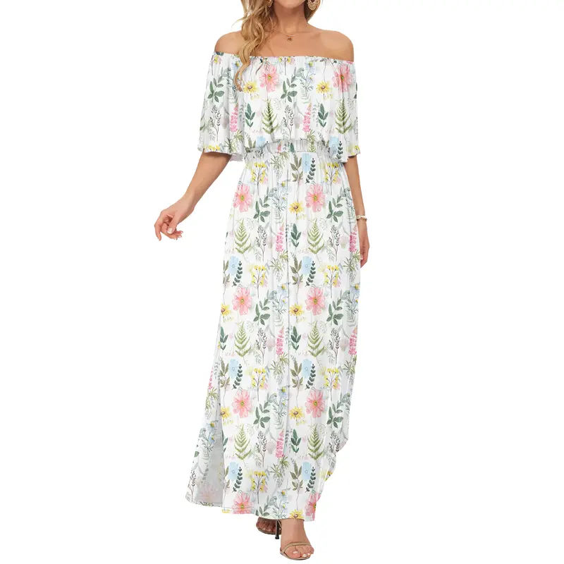 Schulterfreies Damenkleid