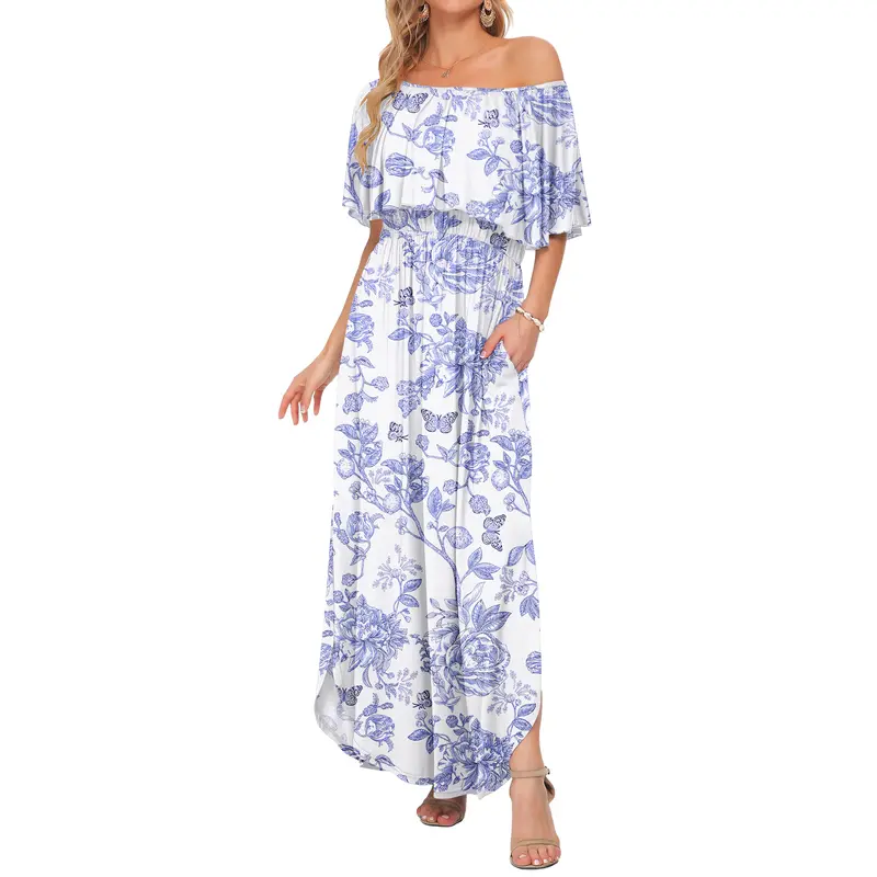 Schulterfreies Damenkleid