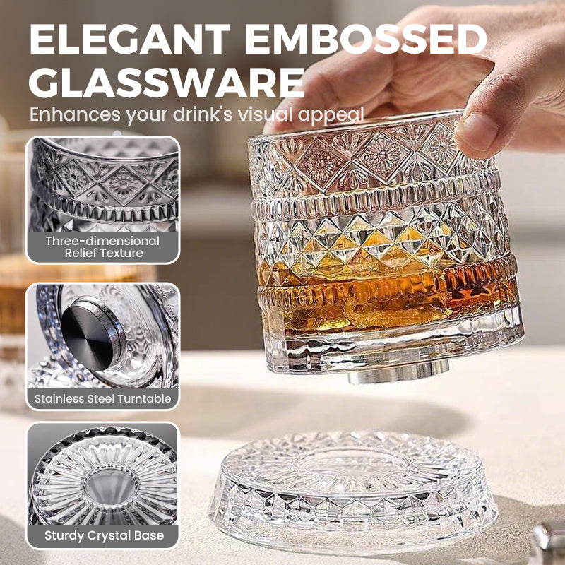 360° Rotatable Whisky Glass Mug