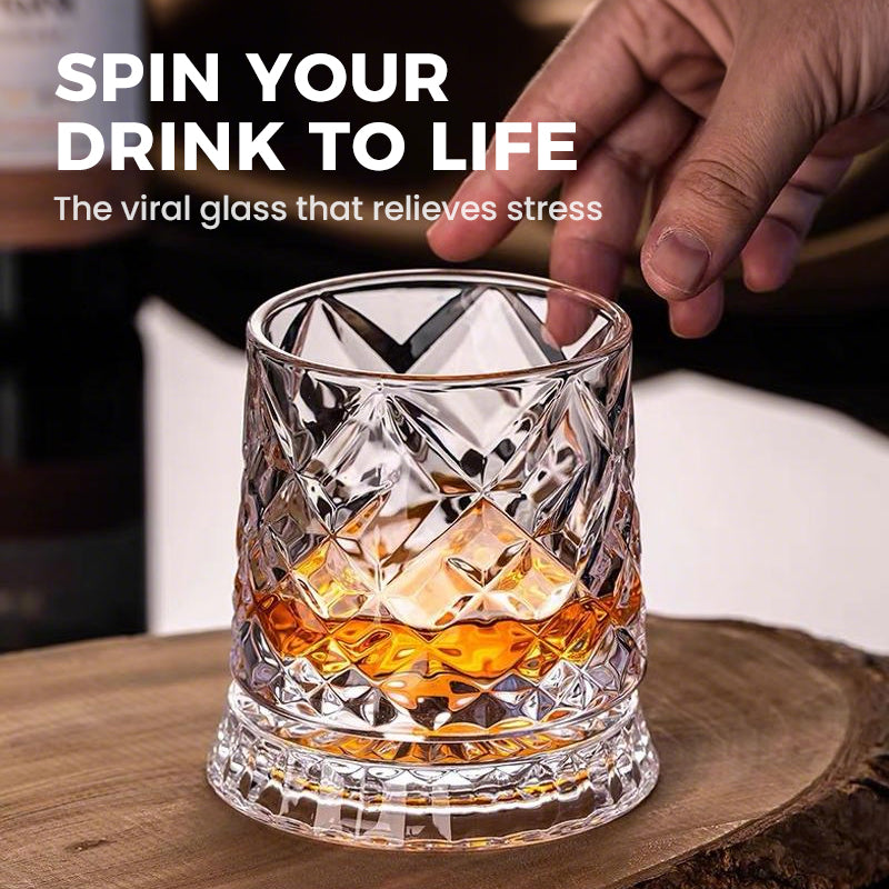 360° Rotatable Whisky Glass Mug