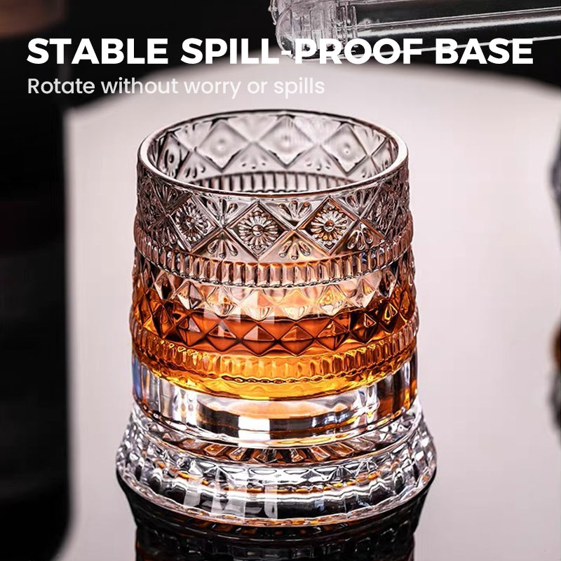 360° Rotatable Whisky Glass Mug