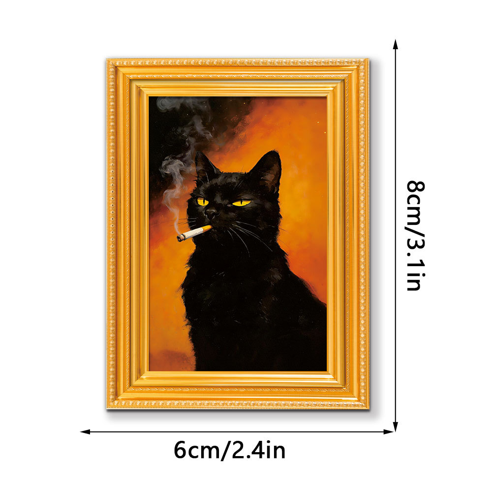 Handbemalte Katzen-Kühlschrankmagnete