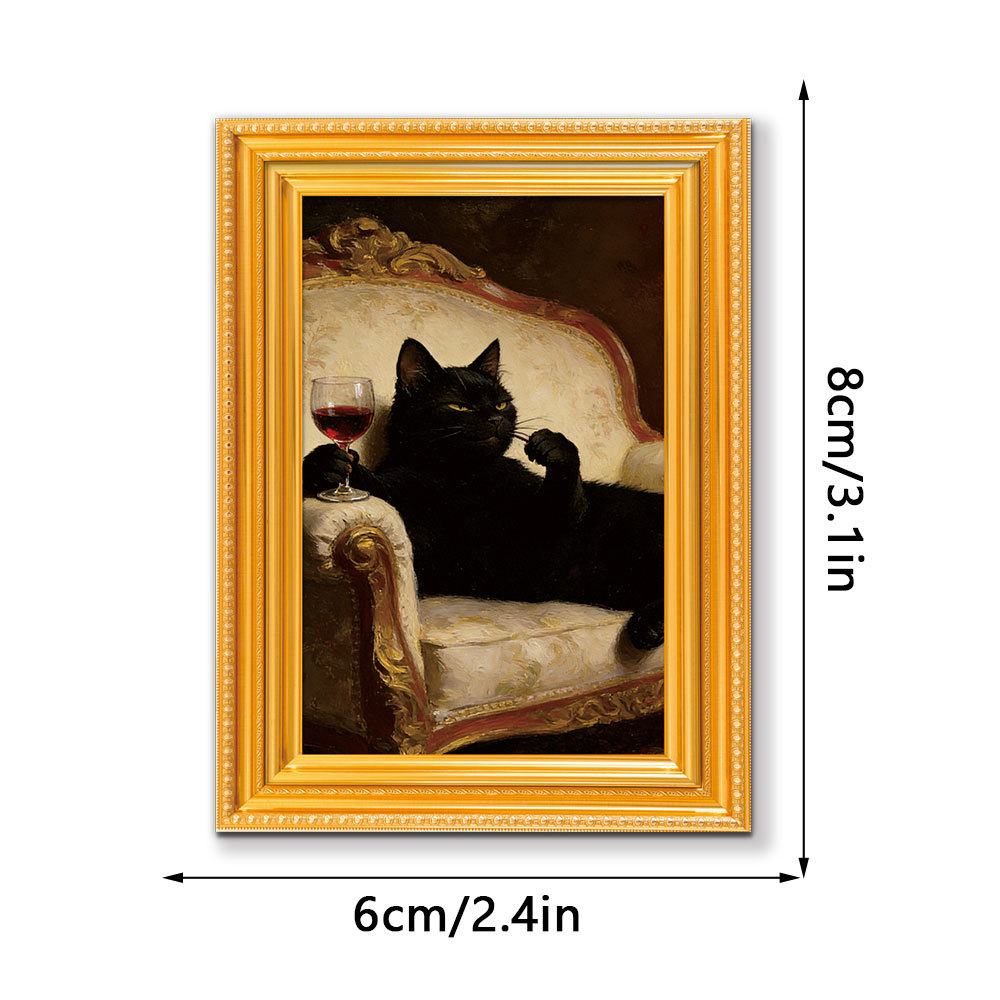 Handbemalte Katzen-Kühlschrankmagnete