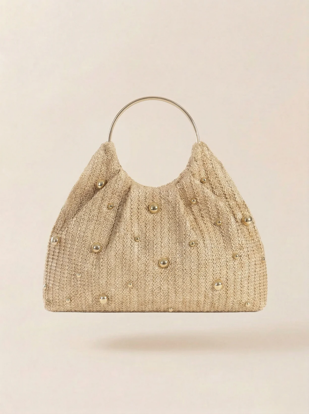 Celeora Gestrickte Handtasche mit Nieten
