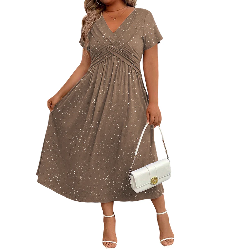 Elegantes, Funkelndes, Taillenbetontes Knotenkleid