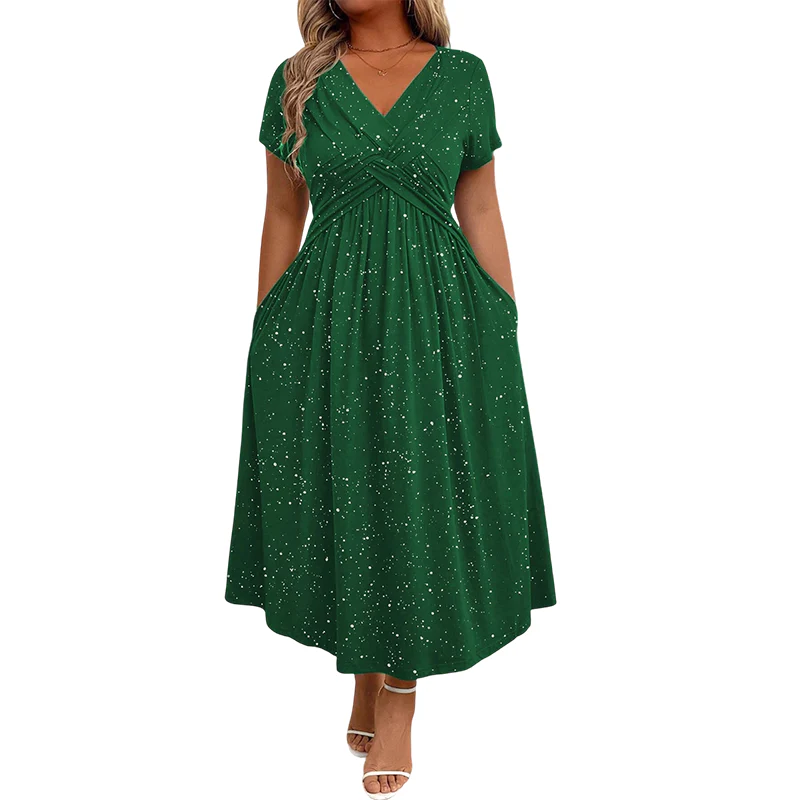Elegantes, Funkelndes, Taillenbetontes Knotenkleid