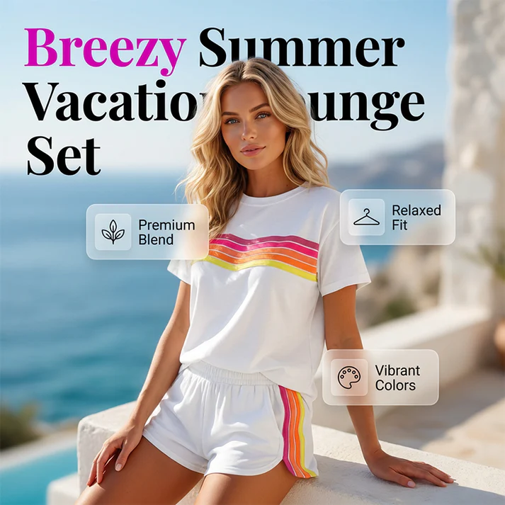 ✨ Zweiteiliges Damen Loungewear Set ✨ Sommerlich, Locker & Vielseitig kombinierbar