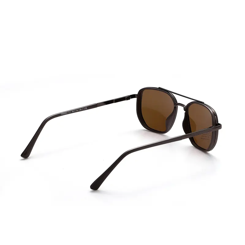 Sonnenbrille mit geometrischem Rahmen