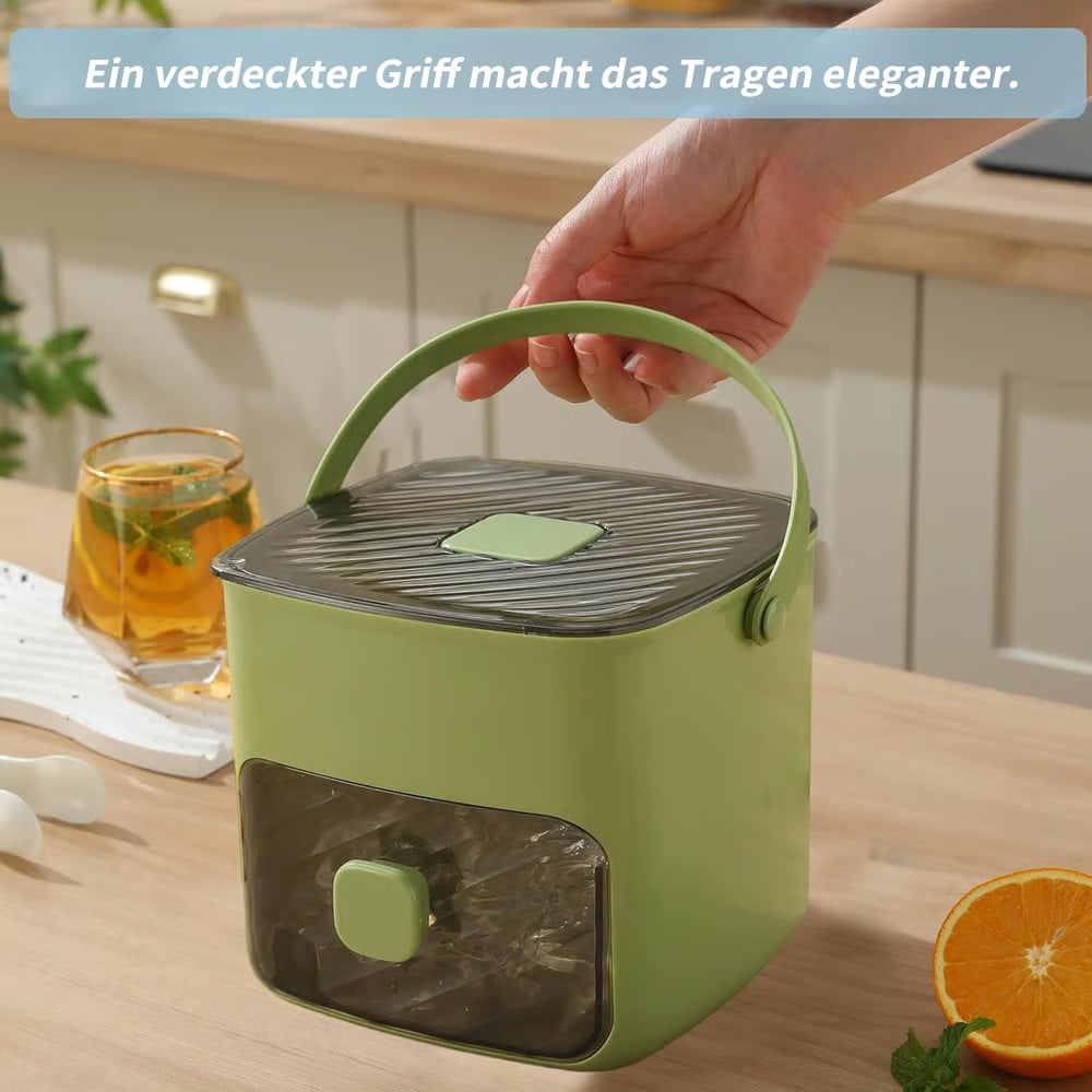Eiswürfelform mit Deckel und Behälter