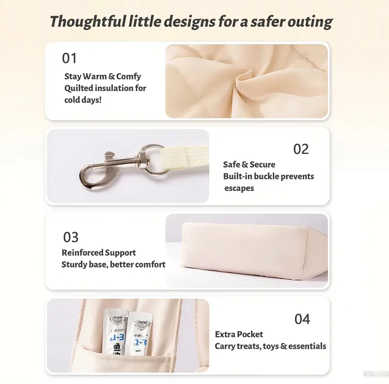 Hunde- & Katzentragetasche – leicht, geräumig und atmungsaktiv.