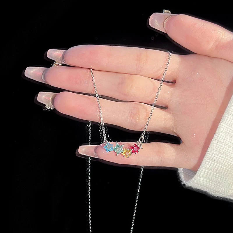 Summer Isle Regenbogensterne Halskette